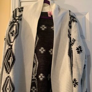 Macy’s Black and White Cardigan